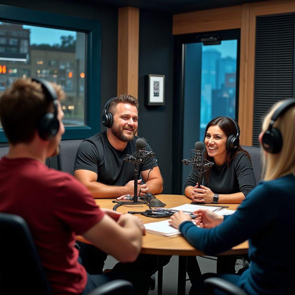 Podcast recording